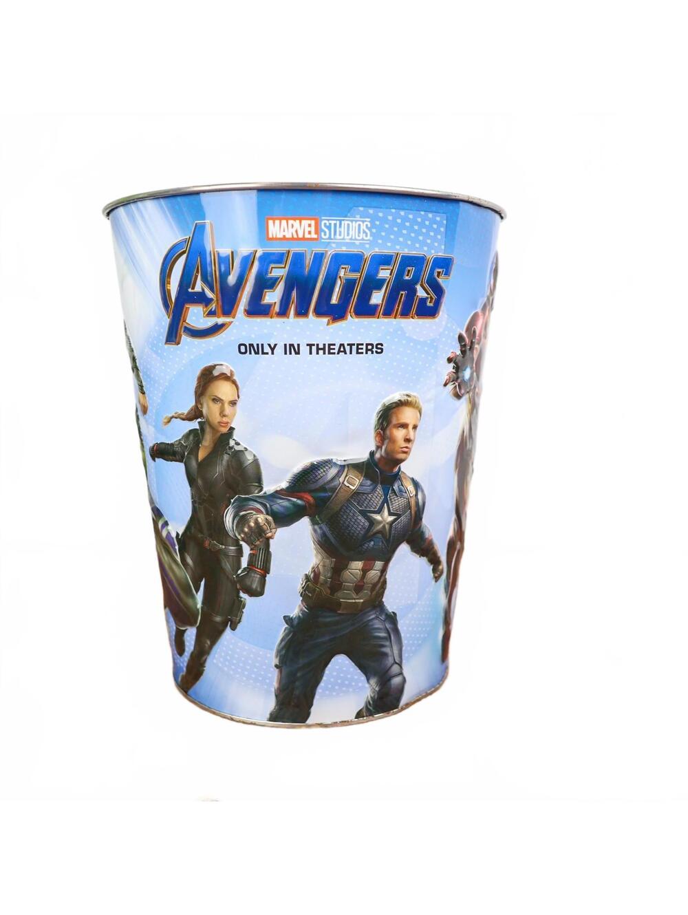 2019 Marvel Studios Avengers Movie Promotional Tin Popcorn Bucket / Trashcan